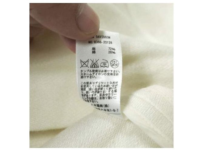 Autre Marque Abito in cotone e lino J&M Davidson Bianco Bianco sporco - vista 7