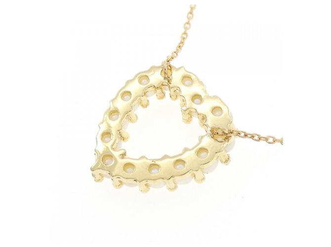 Autre Marque Collana in perle Akoya a forma di cuore Au750 D'oro - vista 4