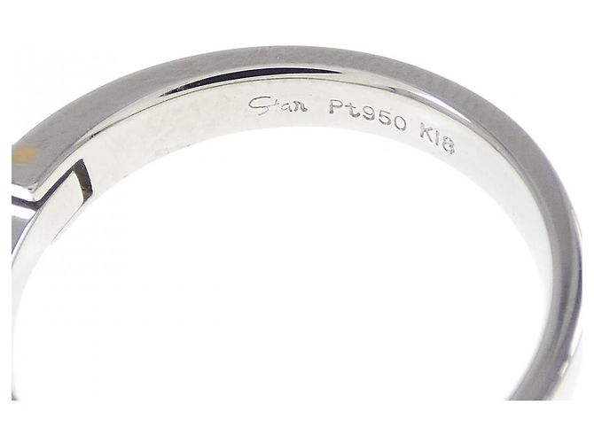 Autre Marque Anello STAR JEWELRY in Oro Bianco di Platino e Diamante Argento - vista 4