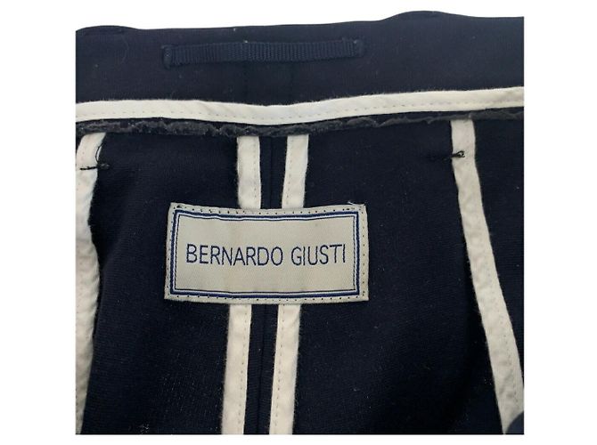 Autre Marque Pantalones de algodón BERNARDO GIUSTI Azul Azul marino - vista 3