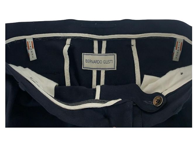 Autre Marque Pantalones de algodón BERNARDO GIUSTI Azul Azul marino - vista 6