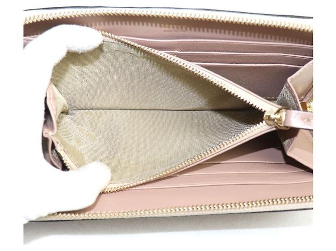 Jimmy Choo PIPPA Lederlanger Geldbeutel Beige - Ansicht 4