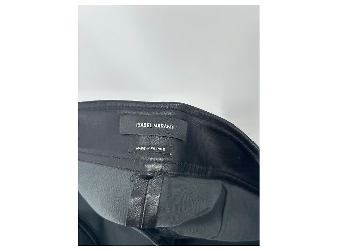 Isabel Marant Schwarze Lederhose - Ansicht 3