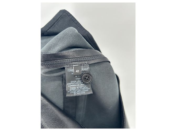 Isabel Marant Schwarze Lederhose - Ansicht 4