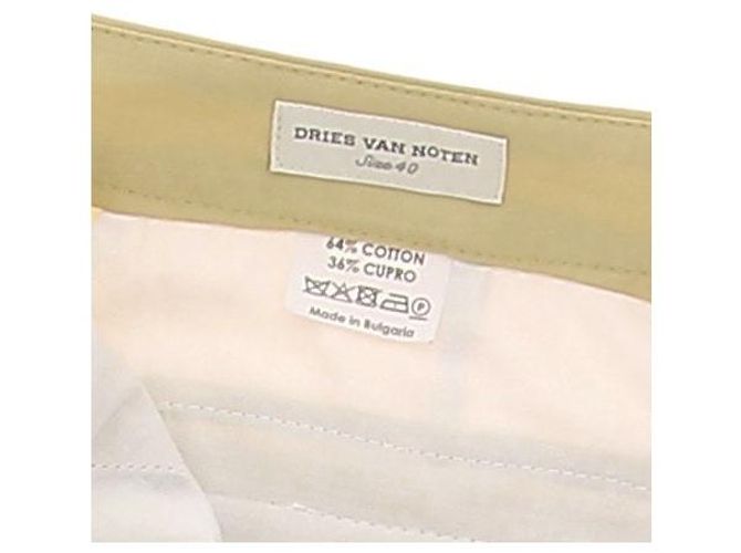 Pantalones Dries Van Noten Verde Amarillo de Algodón - vista 5