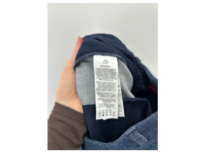 Jeans Johnnie Boden blu in cotone - vista 4