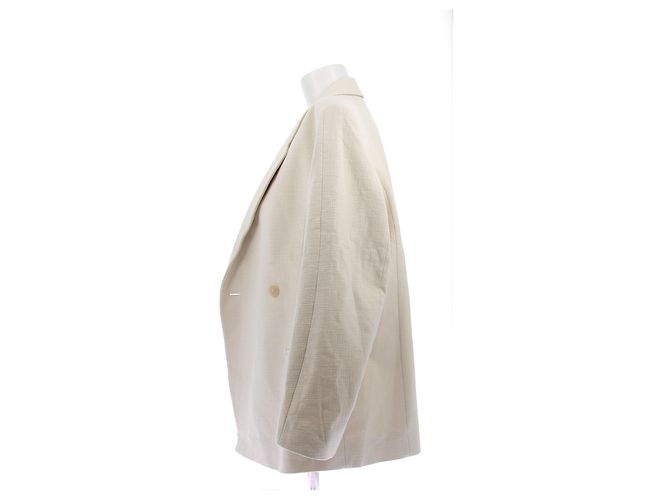 Totême Baumwollblazer Beige - Ansicht 4