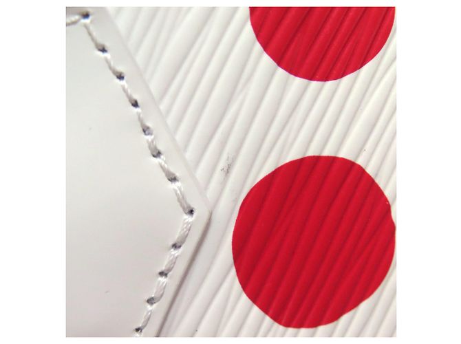Borsa Louis Vuitton Alma BB Yayoi Kusama Bianco Rosso - vista 11