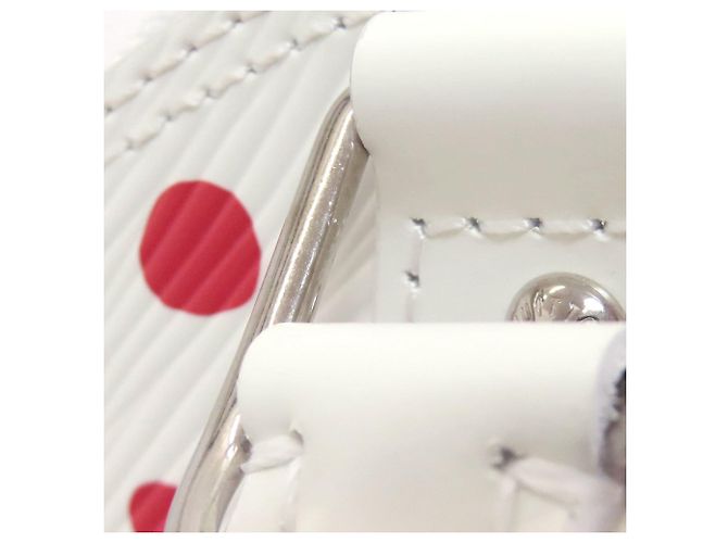 Borsa Louis Vuitton Alma BB Yayoi Kusama Bianco Rosso - vista 14