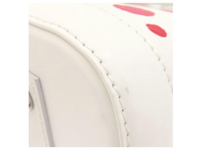 Borsa Louis Vuitton Alma BB Yayoi Kusama Bianco Rosso - vista 22