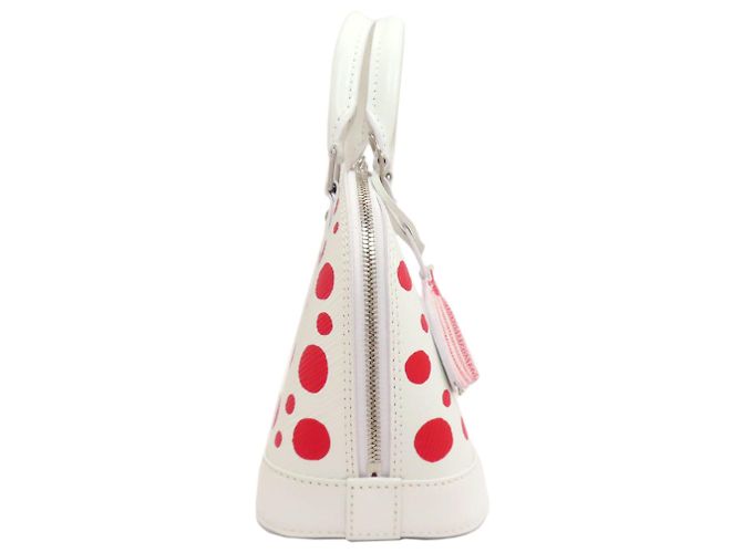 Borsa Louis Vuitton Alma BB Yayoi Kusama Bianco Rosso - vista 3