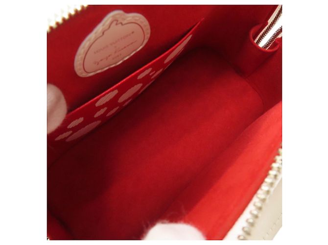 Borsa Louis Vuitton Alma BB Yayoi Kusama Bianco Rosso - vista 5