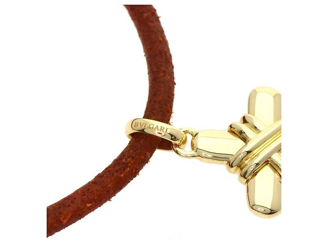 Bulgari Collana choker croce in oro giallo 18K Bvlgari - vista 6