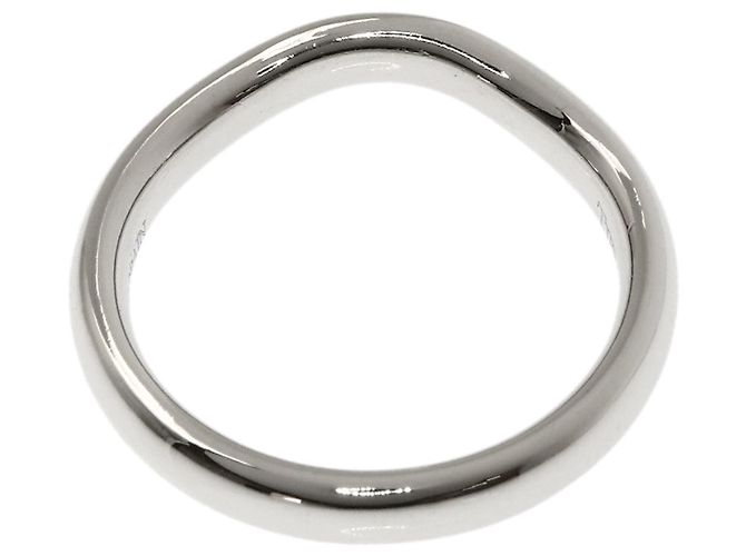 Tiffany & Co. Diamantring mit gebogenem Band aus Platin 950 - Ansicht 4