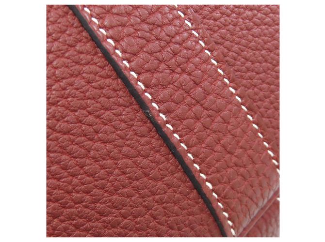 Borsa Hermès Garden Party TPM in pelle Negonda rossa Rosso - vista 11