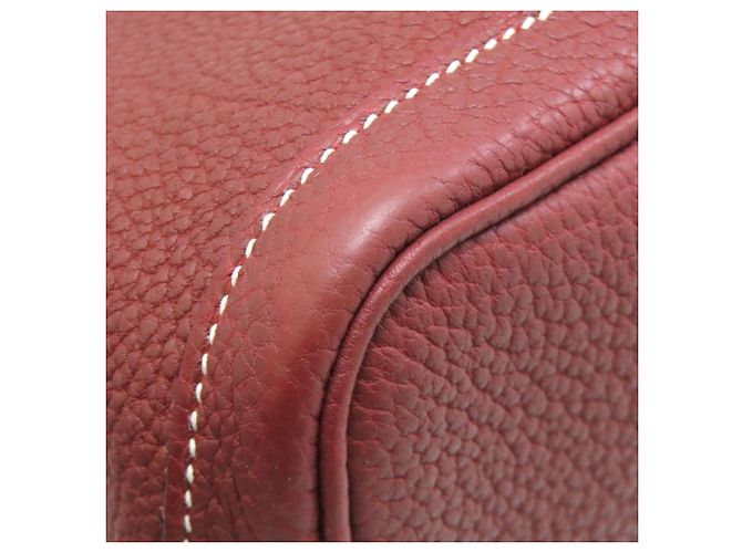 Borsa Hermès Garden Party TPM in pelle Negonda rossa Rosso - vista 18