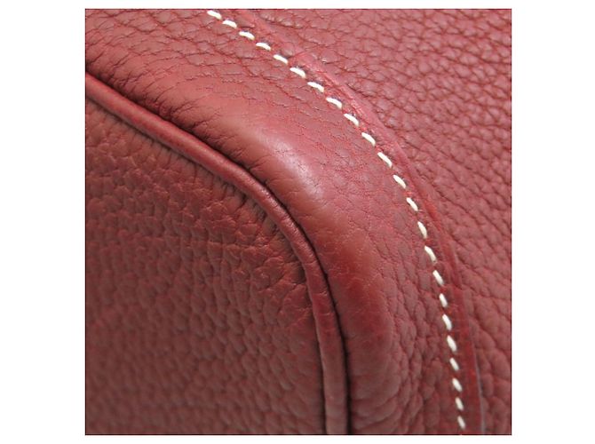 Borsa Hermès Garden Party TPM in pelle Negonda rossa Rosso - vista 19