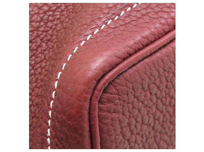 Borsa Hermès Garden Party TPM in pelle Negonda rossa Rosso - vista 20