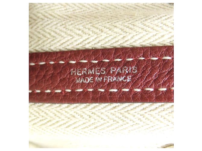 Borsa Hermès Garden Party TPM in pelle Negonda rossa Rosso - vista 6