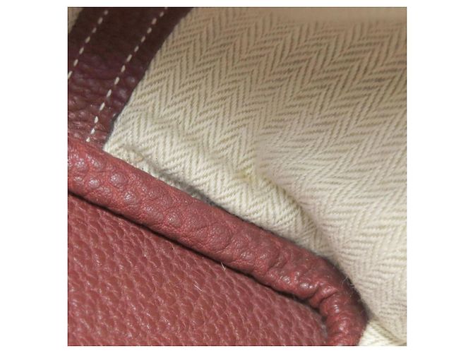 Borsa Hermès Garden Party TPM in pelle Negonda rossa Rosso - vista 8