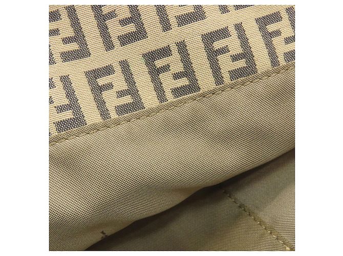 Fendi Zucca-Muster Tote Bag Schwarz Beige - Ansicht 13