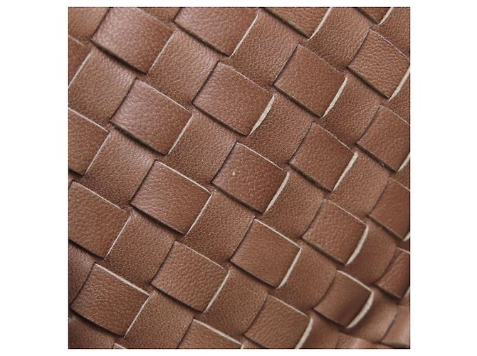 Borsa in pelle marrone Intrecciato di Bottega Veneta - vista 10