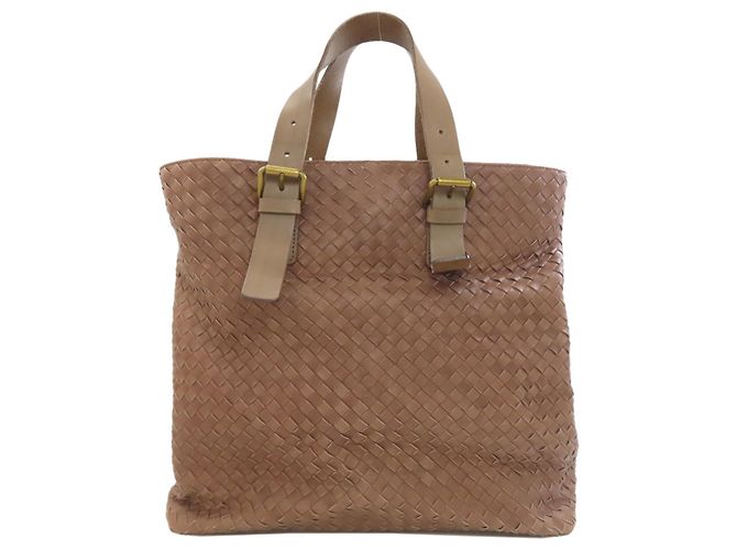 Borsa in pelle marrone Intrecciato di Bottega Veneta - vista 2