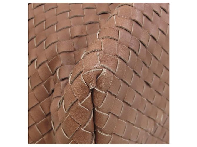 Borsa in pelle marrone Intrecciato di Bottega Veneta - vista 20