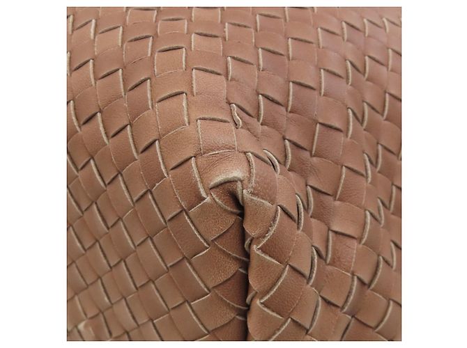 Borsa in pelle marrone Intrecciato di Bottega Veneta - vista 21