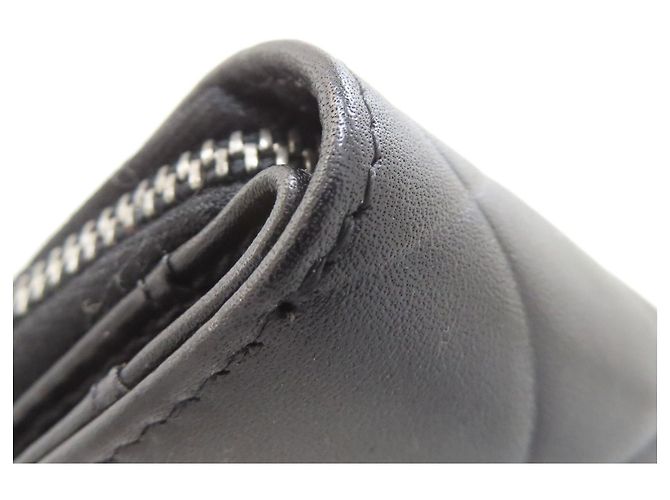 Portafoglio lungo matelassé Chanel in pelle nera Nero - vista 15