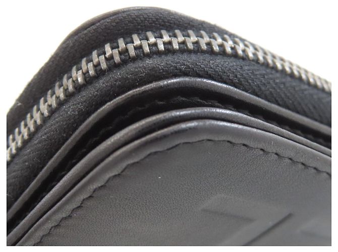 Portafoglio lungo matelassé Chanel in pelle nera Nero - vista 17