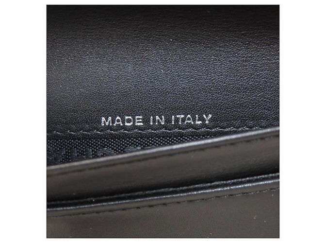 Portafoglio lungo matelassé Chanel in pelle nera Nero - vista 7