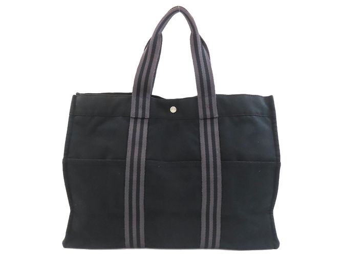Borsa Tote GM Hermès Marrone Nero - vista 2