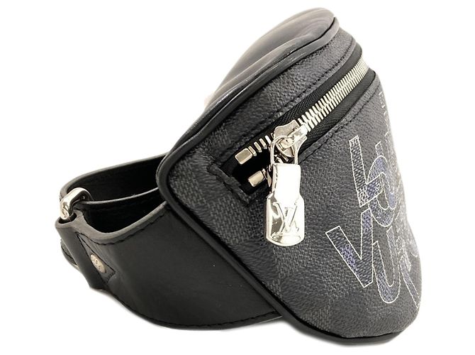 Marsupio Damier Graphite Louis Vuitton Damier ebene - vista 3