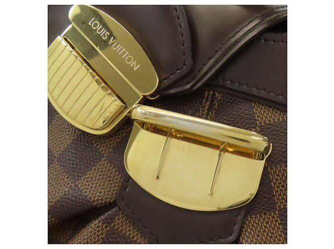 Borsa a Spalla Sistina MM N41541 di Louis Vuitton Marrone Damier ebene - vista 18