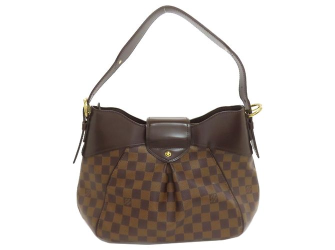 Borsa a Spalla Sistina MM N41541 di Louis Vuitton Marrone Damier ebene - vista 2