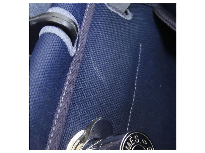 Borsa Hermès Herbag Zip Add MM Blu navy - vista 11