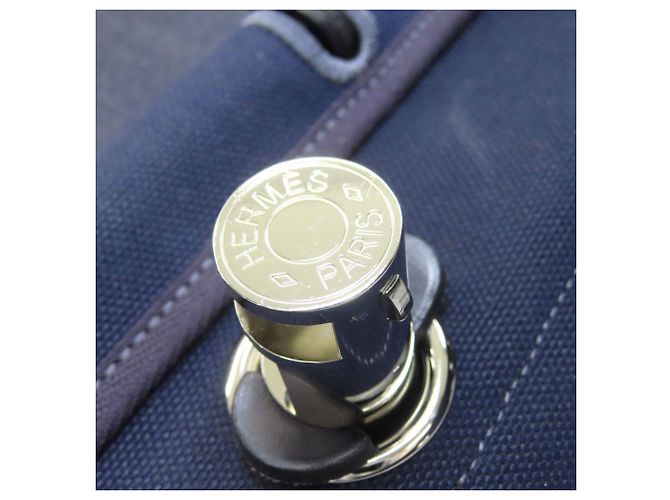 Borsa Hermès Herbag Zip Add MM Blu navy - vista 20