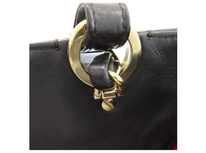 Borsa 2 in 1 Chanel Coco Mark con hardware dorato Nero - vista 13