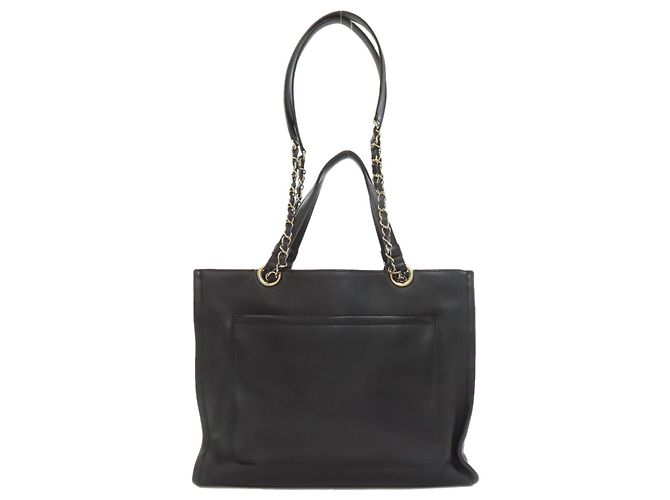 Borsa 2 in 1 Chanel Coco Mark con hardware dorato Nero - vista 2
