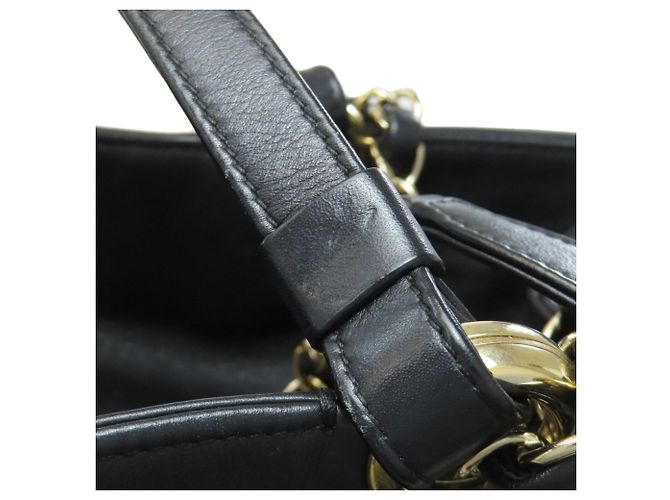 Borsa 2 in 1 Chanel Coco Mark con hardware dorato Nero - vista 22