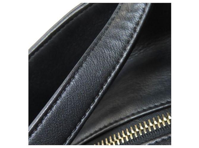 Borsa 2 in 1 Chanel Coco Mark con hardware dorato Nero - vista 23
