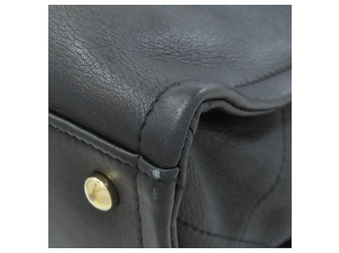Borsa 2 in 1 Chanel Coco Mark con hardware dorato Nero - vista 26