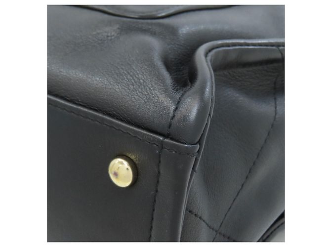 Borsa 2 in 1 Chanel Coco Mark con hardware dorato Nero - vista 28