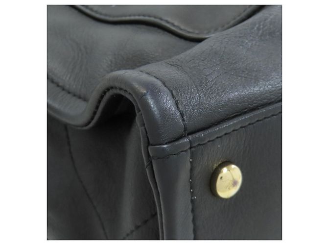 Borsa 2 in 1 Chanel Coco Mark con hardware dorato Nero - vista 29