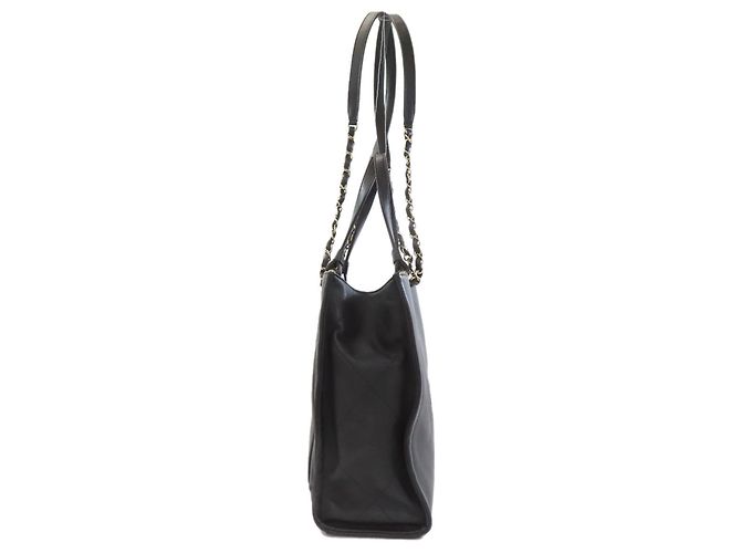 Borsa 2 in 1 Chanel Coco Mark con hardware dorato Nero - vista 3