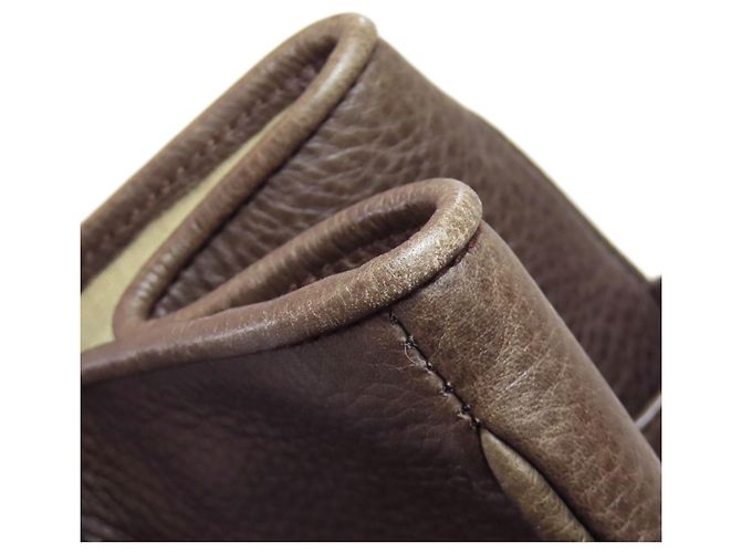 Borsa Tote Loewe in pelle con logo Marrone - vista 14
