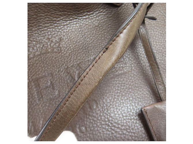 Borsa Tote Loewe in pelle con logo Marrone - vista 21