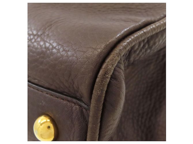 Borsa Tote Loewe in pelle con logo Marrone - vista 24