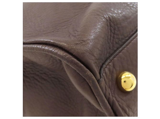 Borsa Tote Loewe in pelle con logo Marrone - vista 25